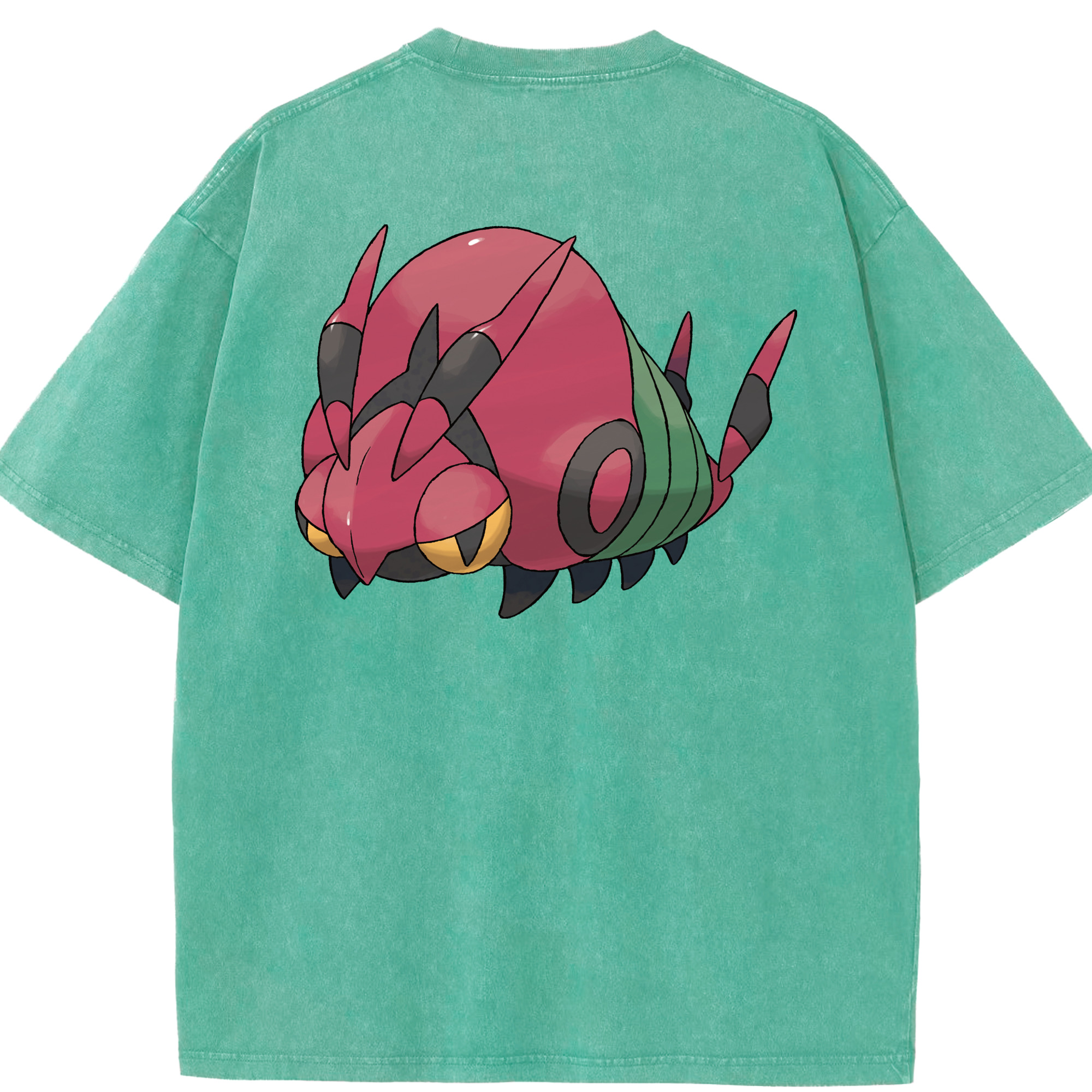 （画像用） ポケットモンスター Pokémon 綿100% ヴィンテージ風 半袖Tシャツ（背面プリント）